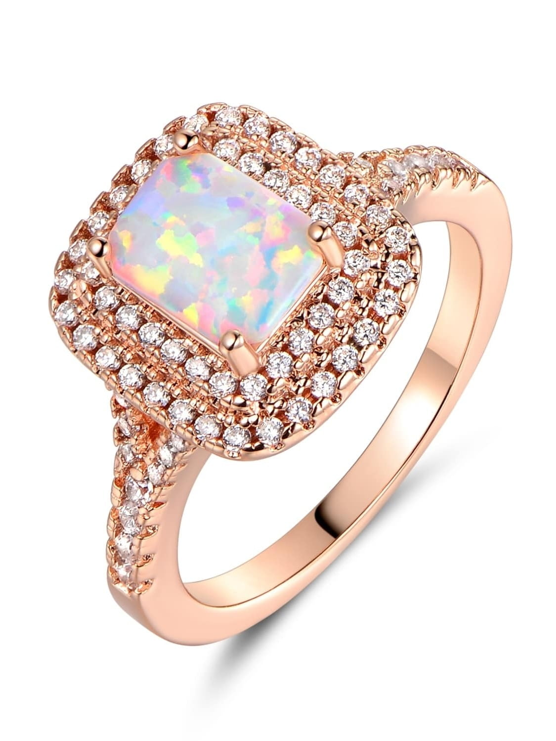 emerald and opal wedding ring