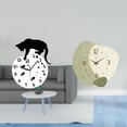 thumbnail image 2 of Reloj de pared silencioso con diseño de gato para colgar, con movimiento silencioso para sala de estar, analógico, sin , decoración sencilla par, 2 of 8
