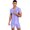 Light Purple, variant on YIZYIF Mens Glossy Front Zipper Bodysuit Jumpsuit Spandex One-Piece Dance Unitard Biketard Light Purple M