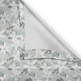 thumbnail image 4 of Ambesonne Winter Window Valance, Poinsettia Flora Vintage, 54" X 12", Grey White Pale Blue, 4 of 5