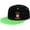 Green, variant on Fox Flat Bill Hats Contrast Hip Hop Baseball Cap Unisex Snapback Rock Caps