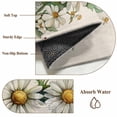 thumbnail image 6 of Round Area Rug 5ft Daisy Floral Wreath Circle Kitchen Mats Non-Slip Vintage Leaves Flower Washable Round Carpet for Kitchen Living Room Bedroom Home Decor, 6 of 7
