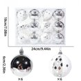 thumbnail image 3 of Christmas Ornaments Ball 12PC/6cm Electroplated Painted Christmas Ball Set, 3 of 7