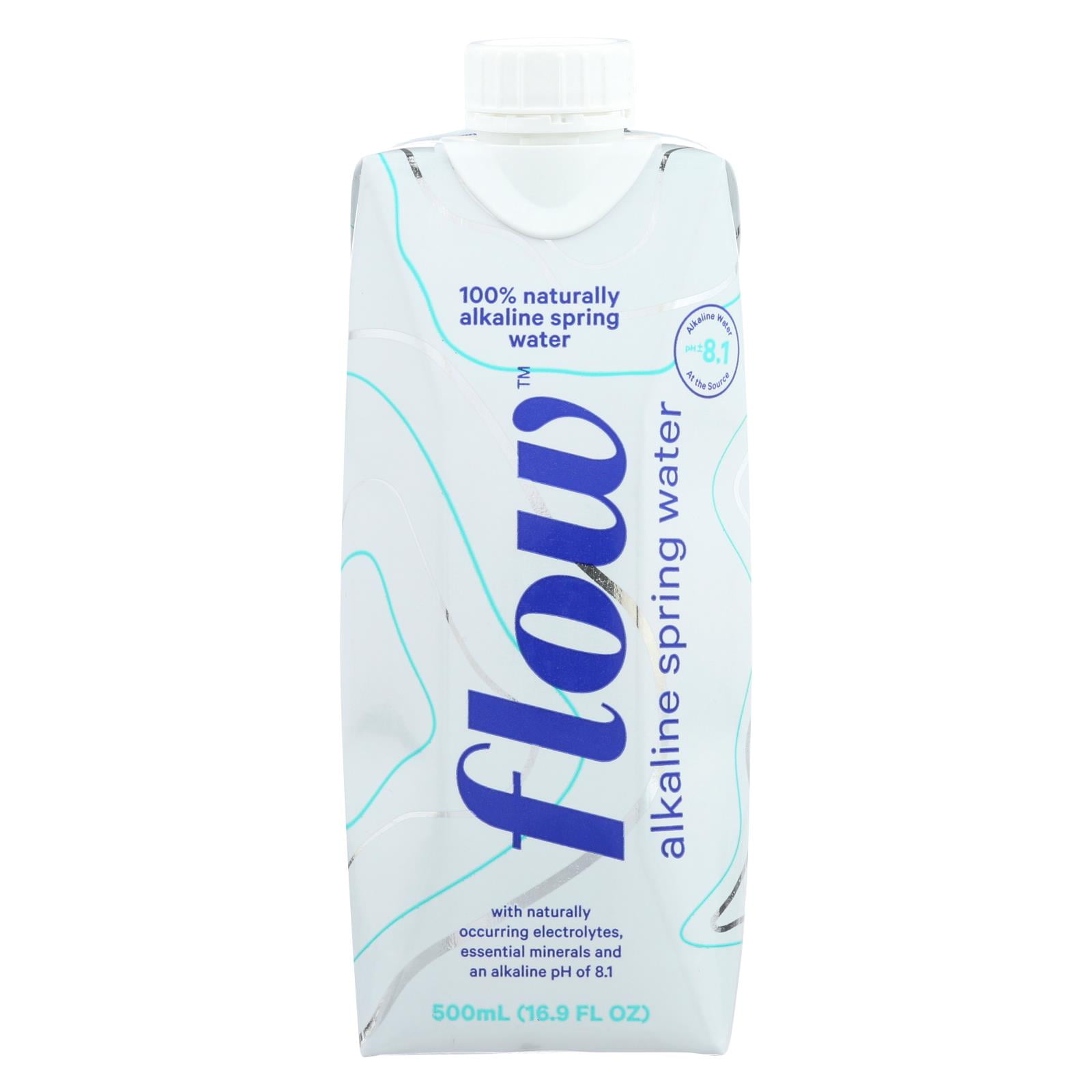 Flow Spring Water Natural Alkaline Case of 6 500 ML