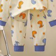 thumbnail image 4 of TOWED22 Baby Girl Toddler Clothes Outfits Set Long Sleeve Round Neck Tee + Elastic Waist Joggers 2 Piece Fall Winter Cute Comfy(Blue,8-9 Y), 4 of 6