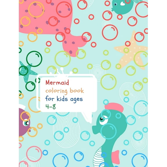 Mermaid coloring book for kids, (Paperback)