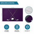 thumbnail image 6 of Golf Ball Club Placemats Set of 4, Sports Abstract Vintage Purple Placemats for Dining Table, Place Mats for Kitchen Tabletop, Waterproof Wipeable Dining Table Mats Set, 6 of 9