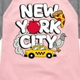 thumbnail image 3 of Instant Message - New York City Collage  - Toddler & Youth Girls Raglan Graphic T-Shirt, 3 of 6