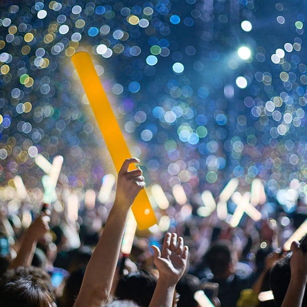 Barra de espuma LED, tubo intermitente de esponja, suministros para fiestas, bodas, festivales (naranja)