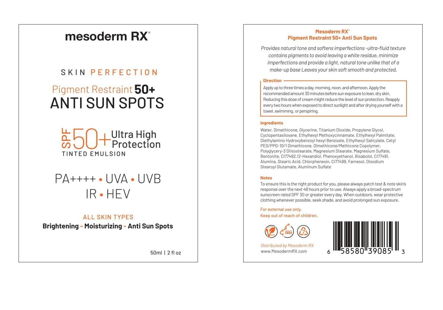 Mesoderm RX Anti Sun Spots, 50ml