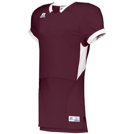 Russell Color Block Game Jersey S Maroon/White