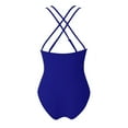 thumbnail image 5 of LIUJUNSHOP Women's One Piece Swimsuits Fashionable Suspender Waist Hollow Swimsuit Summer Solid Color Bikini Bathing Suit, 5 of 8