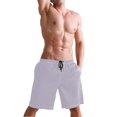 thumbnail image 5 of Dailycode Men's Quick Dry Swim Trunks Beach Shorts Casual Summer Board Shorts with Pockets, Light Purple, 5 of 8