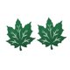thumbnail image 5 of Houderco 2Ud Manteles Individuales Decorativos Para En Tela No Tejida Verde Con De Hojas De Arce, 5 of 7
