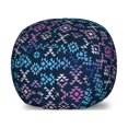 thumbnail image 1 of Tribal Storage Toy Bag Chair, Boho Style Peruvian Mayan Funky Geometric Folk Art Deco Geometric Ornaments, Stuffed Animal Organizer Washable Bag, Small Size, Indigo Blue Pink, by Ambesonne, 1 of 3
