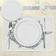 thumbnail image 3 of Ambesonne Adventure Place Mats Set of 4, Antique Sea Compass, Standard Size, Dark Blue White, 3 of 6