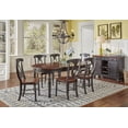 thumbnail image 5 of Bowery Hill 76" Solid Wood Extendable Oval Dining Table in Black, 5 of 15
