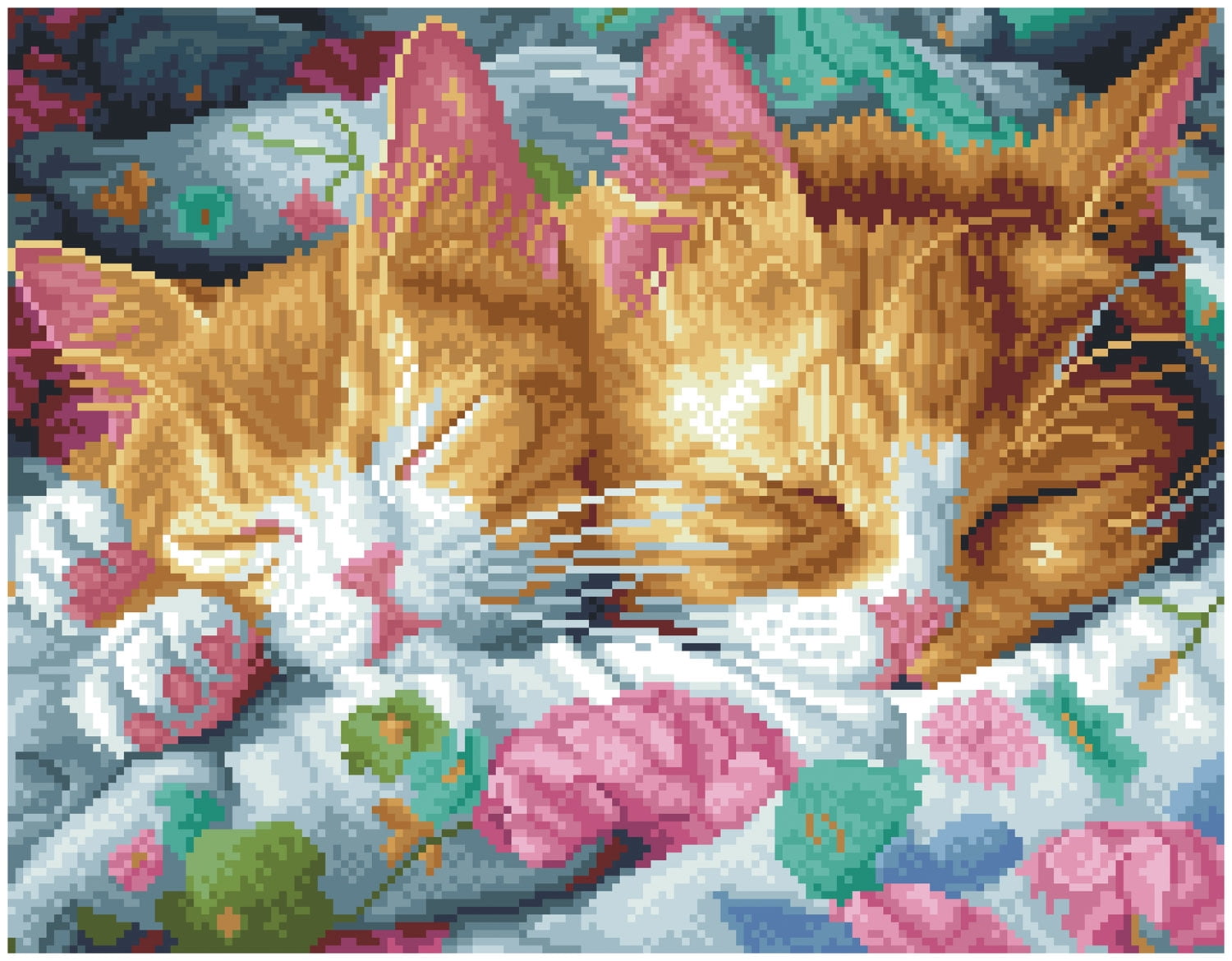 Diamond Dotz Kitty Kip Diamond Painting Kits for Adults - Cat Diamond Art Kits a Relaxing Creative Craft Kit with Dotz Gems 13.6x17.5