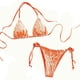 thumbnail image 2 of Trajes de baño para mujer, conjunto de bikini de dos piezas con cordones, traje de baño con estampado de agua para mujer, trajes de baño para mujer, trajes de baño para mujer, trajes de baño de moda d, 2 of 3