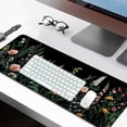 thumbnail image 2 of Pretty Wildflower Gaming Desk Mat, Computer Keyboard Large Extended Flowers Mouse Pad for Office and Home, 31.5×11.8 Inches, XL, 2 of 14