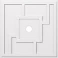 thumbnail image 1 of Ekena Millwork CMP40KX-04000 40 in. OD x 4 in. ID Square Knox Architectural Grade PVC Contemporary Ceiling Medallion, 1 of 1