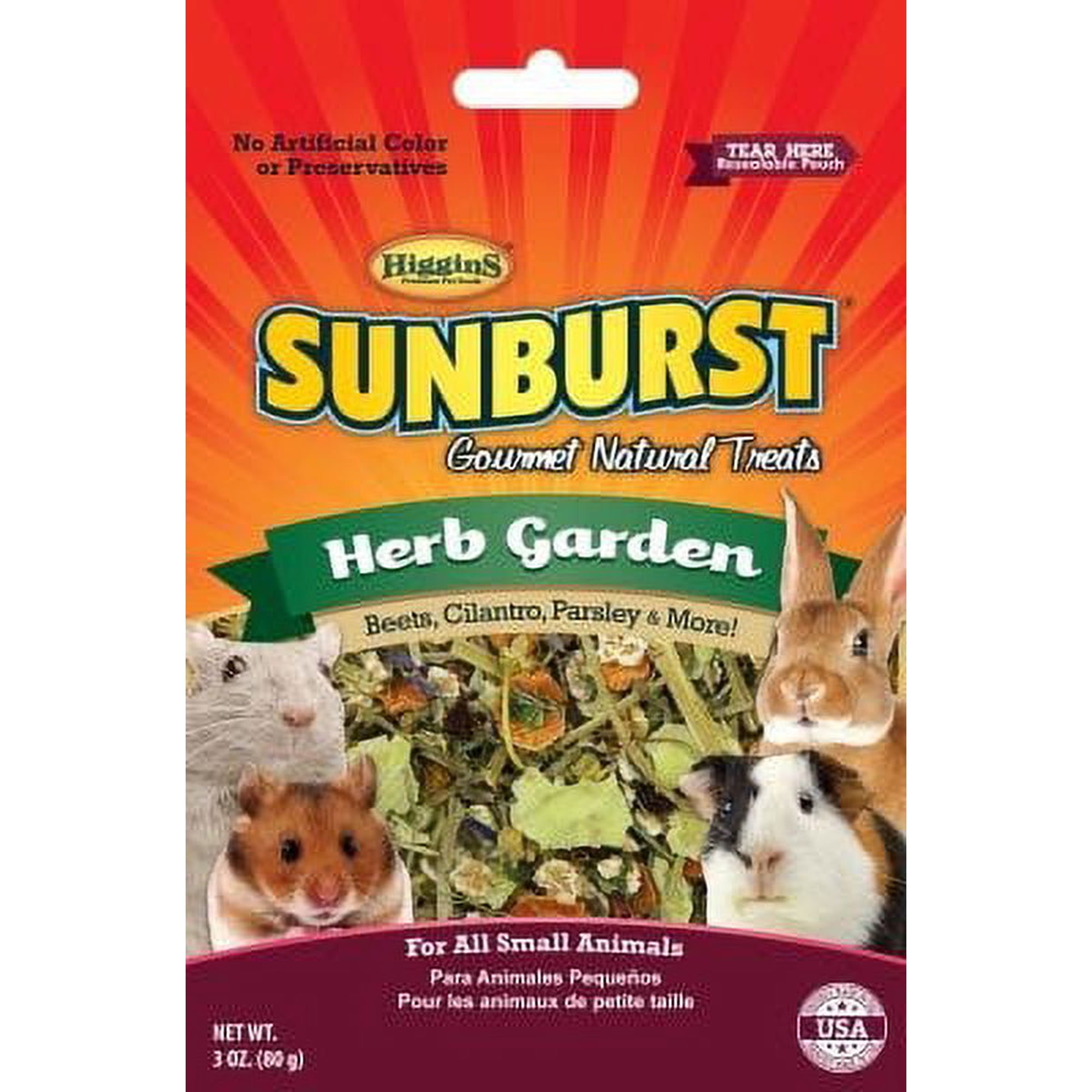 Higgins Sunburst Herb Garden Small Animal Treat, 3 Oz