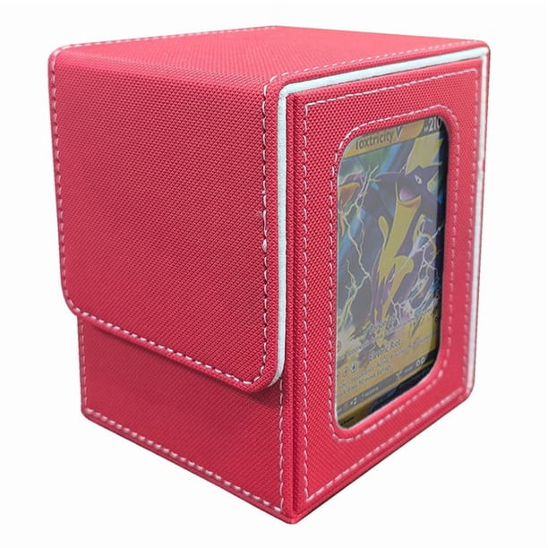 Caja De ExhibicióN De Tarjetas, Caja De Tarjetas Adecuada Para 100 Tarjetas De Doble , Caja De Almacenamiento De Tarjetas PortáTil De Gran Capacidad, H