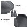 thumbnail image 6 of PBPBOX 10 Pairs Home Guest Slippers Light Grey Fleece Reusable Disposable Design, 6 of 7