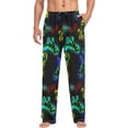 thumbnail image 3 of GZHJMY Dinosaur Pajama Pants for Men, Lounge Pants Lightweight Men Pajama Bottoms with Drawstring Pockets, Christmas New Year Birthday Gifts, Medium, 3 of 6
