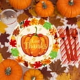 thumbnail image 5 of Xuniizn Thanksgiving Plates Disposable, Thanksgiving Paper Plates Fall Paper Plates, Thanksgiving Theme Party Tableware Set Fall Plates, Cups, Napkins & Tablecloth, Fall Decorations for Home, 5 of 6