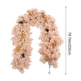 thumbnail image 3 of Pumpkin Maple Leaf Vine, Thanksgiving Fall Garland Decoration, Artificial Hanging Rattan, Halloween Harvest Festival Decor, Fireplace Wall Door Table Ornament, 3 of 6