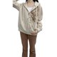 thumbnail image 1 of TRKIYQC Sudadera con Capucha para Mujer, Sudadera Vintage con Cierre de Cremallera y Estampado Gráfico de Manga Larga con Bolsillos TRKIYQC moda, 1 of 9