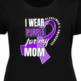 thumbnail image 4 of Inktastic Alzheimers Awareness I Wear Purple for My Mom Women's Plus Size T-Shirt, 4 of 5