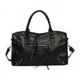 thumbnail image 1 of Stylish Shoulder Bag for Women Top Handle Bag Large Capacity Messenger Bag PU Leather Crossbody Bag Rivets Handbag, 1 of 5