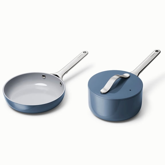 Caraway Ceramic Non-Stick Minis Duo Pots & Pans Cookware Set, 3-Piece