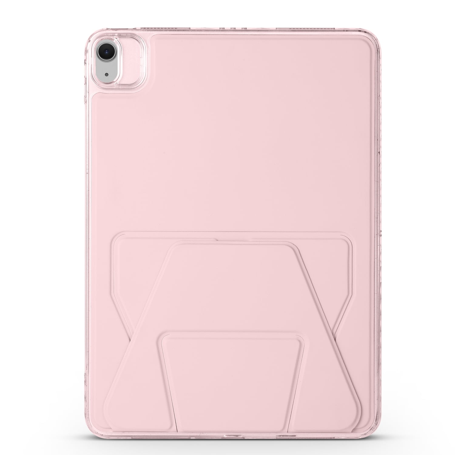 TECH CIRCLE Slim Back Cover Case for iPad Air 11-inch (M2), iPad Air (5th/4th Generation) 10.9" Case with Built-in Kickstand, Supports Apple Pencil Charging & Attachment, Lightweight Thin Case, Pink