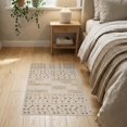 thumbnail image 2 of ODIKA 2'x3' Ivory Beige Arbor Handwoven Design Washable Doormat Modern Geometric Motif with Warm Tones Non-Slip, Low Pile for Entryway, Kitchen, Laundry Room, 2 of 6