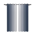 thumbnail image 5 of Lfeey Light Blocking Ombre Curtains, Room White Black Greyish Gradient Curtain, 52x63inch, 2 Panels, 5 of 6