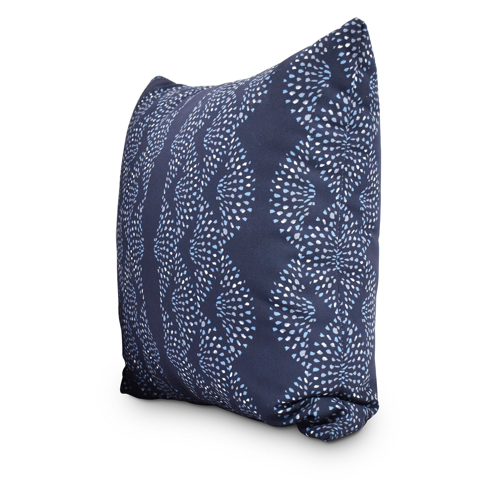 Dotted Décor 18 Inch Green Stripe Print Decorative Throw Pillow