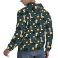 thumbnail image 6 of Naloa Dinosaur In The Space Men's Casual Hooded Collar Drawstring Hoodies Pullover Sweatshirts Casual Long Sleeve Shirts-3X-Large, 6 of 7