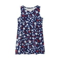thumbnail image 2 of Coerni Girls American 4th Of July Casual Dress Independent Day Sleeveless Outdoor Beach Play Sundress Toddler Nightdress, 2 of 3