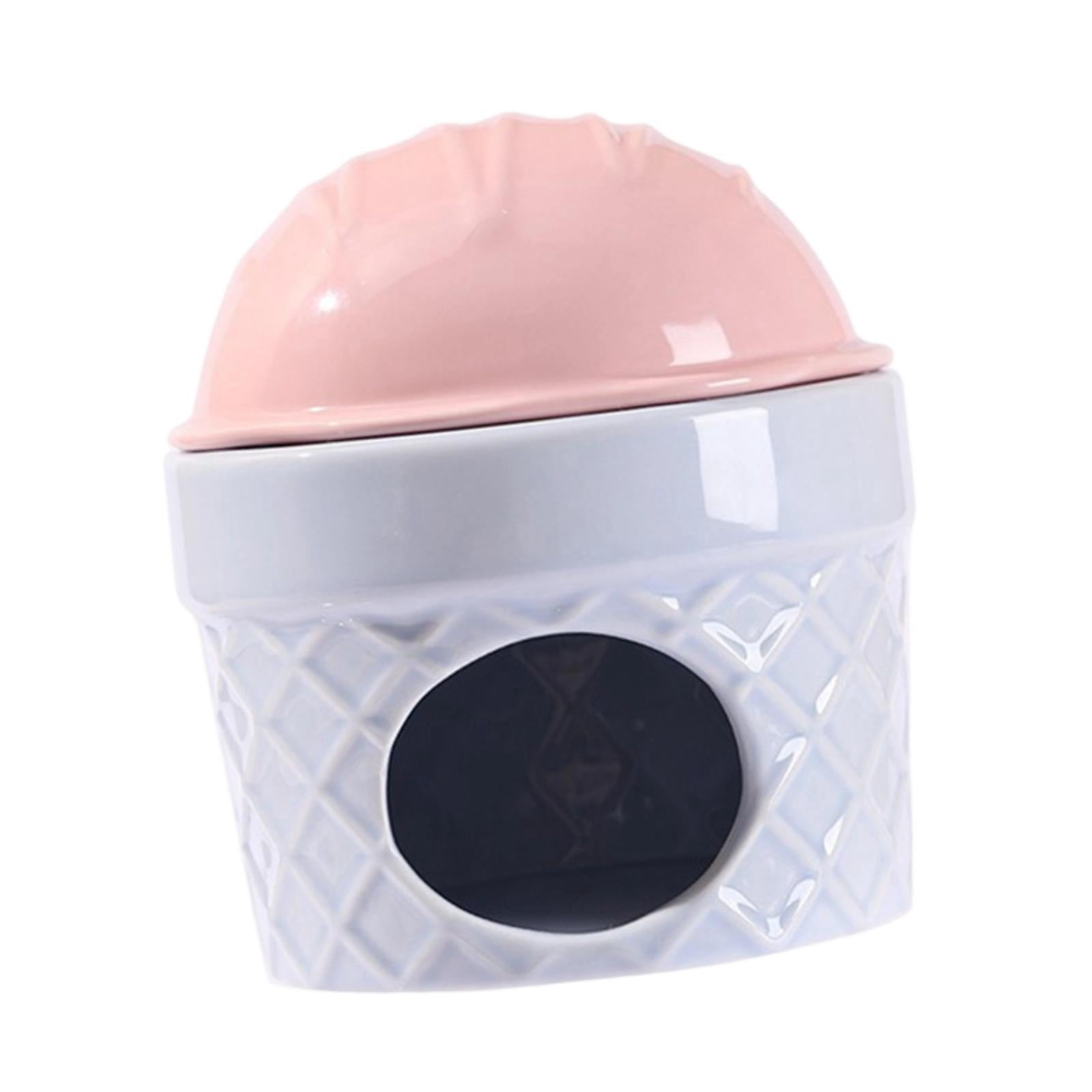 oshhni Ceramic Hamster Nest Hamster Habitats for Dwarf Hamster Ferret Small Animals Pink