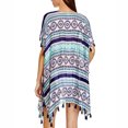 thumbnail image 3 of Traje de baño de gasa a rayas para mujer Bikini Ropa de playa Traje de baño Protector solar Cover Up Kearding FS7875-02, 3 of 6