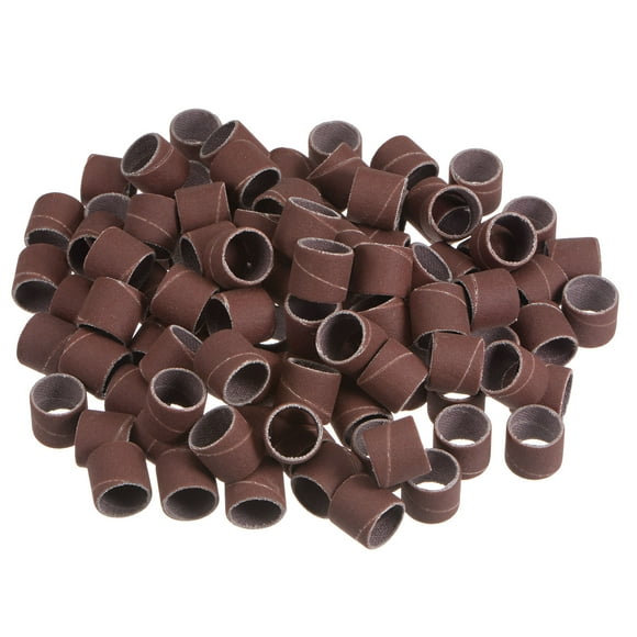 Unique Bargains 100 Packs Sanding Drums 1/2 Inch Mini Sanding Sleeves 600 Grit Sanding Bands for Drum Sander