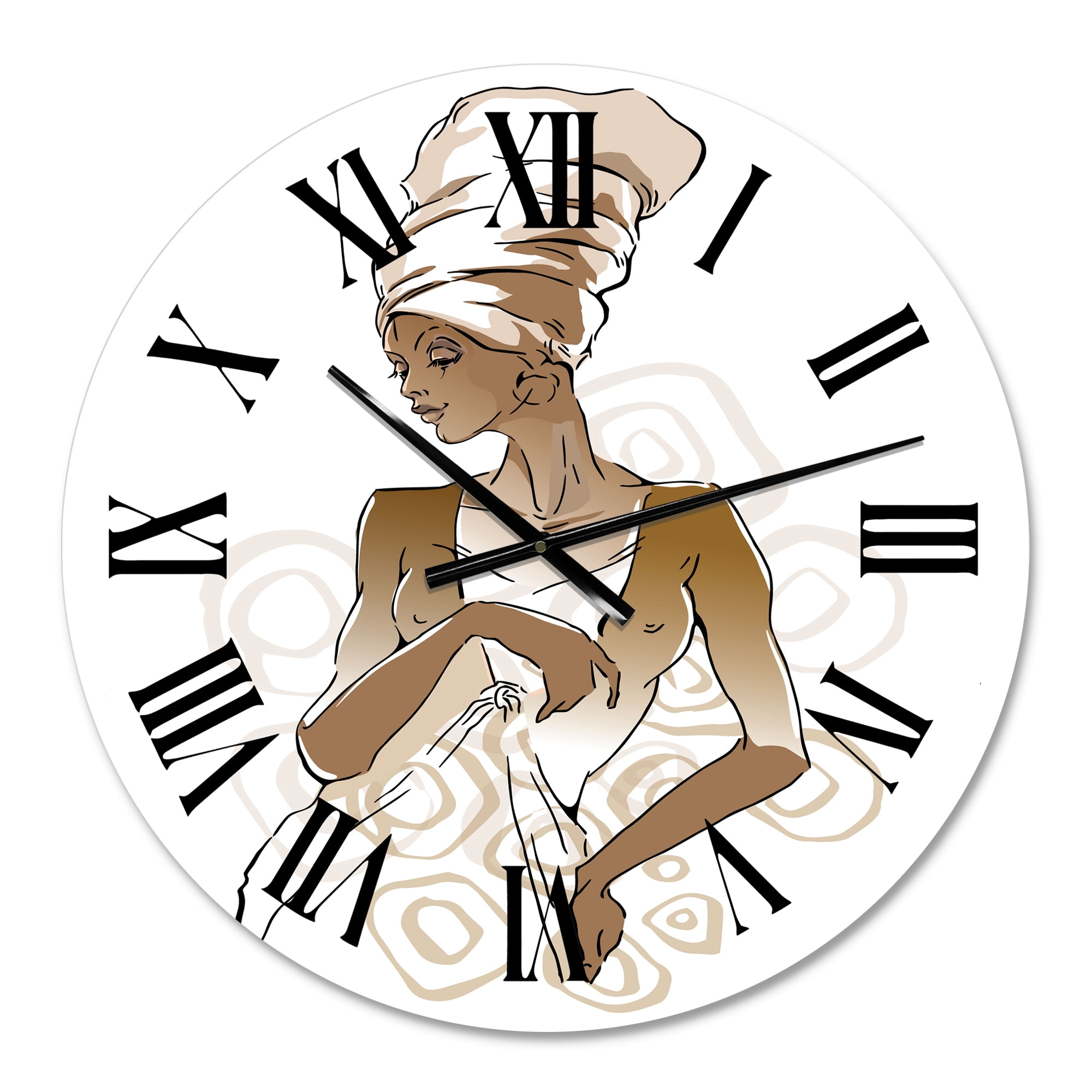 Designart 1 in Modern,Contemporary Wall Clock