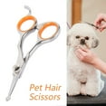 thumbnail image 3 of Animal Dog Pet Scissors Hairdressing Curved Scissors Shears Barber Hair Cutting Clipper Scissors, 3 of 9
