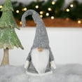 thumbnail image 2 of Northlight Standing Knitted Gnome Christmas Figure - 14" - Gray and White, 2 of 5
