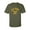 Military Green, variant on U.S. Navy Vintage Arch Logo with gold ink Adult Short Sleeve T-shirt