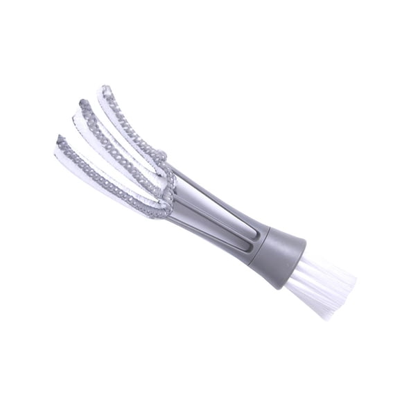 Naiovety Cepillo para aire acondicionado automotriz, colector de polvo, herramienta de paño de limpieza para teclado, ventana, coche Suministros de limpieza para el hogar Gris Naiovety HA024731-02