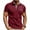 Wine, variant on ZZwxWA Mens Short Sleeve Henley Shirt, Summer Spring Stand Collar Golf Shirt Slim Fit Breathable Casual Jersey Shirt